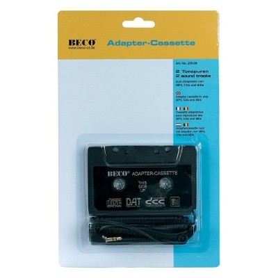 Adapter-Cassette zum Abspielen von CD-, MP3- Player und iPod, BECO 209.09