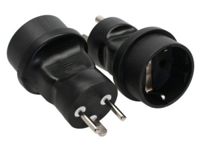 No Name / Sonstiges Netzadapter D&auml;nemark Stecker auf Schuko Buchse