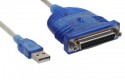 USB -> 25pol parallel, Drucker-Adapterkabel, bulk