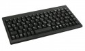 Tastatur, KeySonic ACK-595C+, Mini Keyboard, schwarz, USB & PS/2