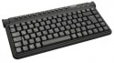 Tastatur, Mini, Perixx PERIBOARD-402 H DE, USB, mit 2-Port Hub, schwarz