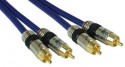 Cinch Kabel AUDIO, InLine�, PREMIUM, vergoldete Stecker, 2x Cinch St/St, 7m
