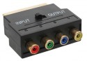Scart Adapter, Scart Stecker an 4x Cinch Bu (RGB+Composite)