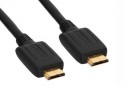 HDMI Mini Kabel, schwarz, vergoldete Kontakte, 10m