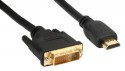 HDMI-DVI Kabel, InLine�, vergoldete Kontakte, HDMI St auf DVI 18+1 St, 5m