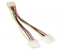 Strom Y-Kabel intern, InLine�, 1x 5,25` an 2x 5,25`