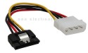 SATA Stromadapterkabel, InLine�, 1x 5,25` Bu an 15pin SATA St, 15cm