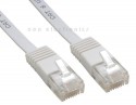 Patchkabel flach, UTP, InLine�, Cat.6, wei�, 3m