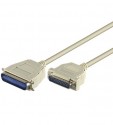 Druckerkabel, Lose Ware, 25 pol.D-SUB St.>36 pol.Centronics St.