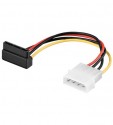 Power-Adapter 4pol. Stecker auf S-ATA, L�nge: 0,13m Winkelstecker, Lose Ware