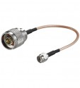 Antennenadapterkabel f�r WLAN-Router, SMA Reverse Buchse > N-Stecker, 0.15m