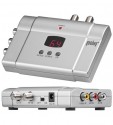 Goobay Breitband STEREO Audio-/Video-HF-Modulator mit LED, VHF/UHF SAT MODULATOR HF-2 stereo