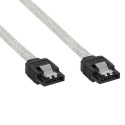 SATA 6GBit/s Kabel rund, InLine�, mit Lasche, 1m