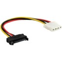 SATA Stromadapterkabel, InLine�, 15pin SATA Buchse an 4pol. Stecker, 15cm