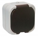 AQUA-TOP FR Steckdose grau 10215