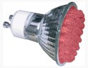LED Lampe 38LED GU10 rot GU1038-r rot