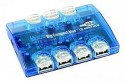 USB 2.0 HUB,  Big Compact blue , 7-Port