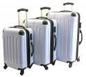 Kofferset, Trolly-Set, Hartschale, 3-tlg., wei�