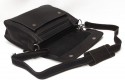 Edle Echt-Leder Herrentasche, MC-Adventure, schwarz