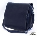 Edle Echt-Leder Herrentasche, MC-Adventure, schwarz