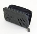 Damen Leder-Geldb�rse Milla, Kunstleder, grau