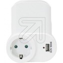 Schuko/USB-Zwischenstecker 00137001 mit Ger�tehalter