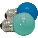 LED Ersatzbirnen E27 blau/gr�n  5683-420 Set = 1 Blister mit 2 St�ck