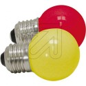 LED Ersatzbirnen E27 rot/gelb  5683-520 Set = 1 Blister mit 2 St�ck