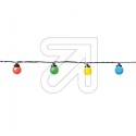 System 24 LED-Party Lichterkette 10 flaming, bunt