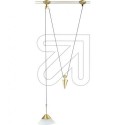 LED Dekolichterkette 20 ww LED  3190-803 goldfarbene Perlen und Schleifen