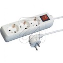 3-fa.Steckdose m.Scha.u.KiSi.ws 3m 42331