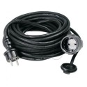 Gummi-Verl�ng. H05RR-F 3G1,5 / 25m schw.