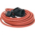 Gummi-Verl�ng. H07RN-F 3G1,5 / 10m rot