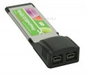 PCMCIA Express Card, InLine�, 2-Port FireWire 800 / IEEE1394b