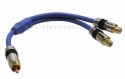 Cinch-Y-Kabel, InLine�, PREMIUM, 1x Cinch St -> 2x Cinch Bu, 25cm