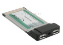 PCMCIA USB 2.0, InLine�, 2-fach Karte 32Bit-Cardbus