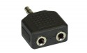 Audio Adapter, InLine�, 3,5mm Klinke St an 2x 3,5mm Klinke Bu, Stereo