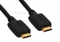 HDMI Mini Kabel, InLine�, schwarz, vergoldete Kontakte, 1m