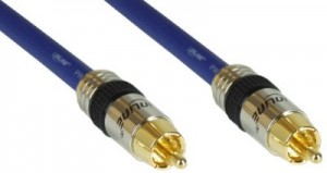 Cinch Kabel VIDEO, InLine�, PREMIUM, vergoldete Stecker, 1x Cinch St/St, 3m