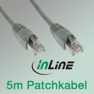 Netzwerkkabel RJ-45 Cat5e Patchkabel, 5.0m