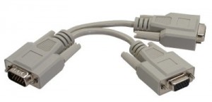 VGA Y-Adapterkabel, VGA Stecker auf 2x VGA Buchse