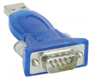 USB -> Seriell Adapter, InLine�, Stecker A an 9pol Sub D Stecker, mit USB Verl�ngerung 0,2m