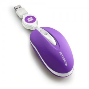 Maus Soyntec INPPUT�R261�violett, optisch, USB