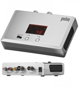 Goobay Breitband Audio-/Video-HF-Modulator mit LED, mono, (UHF/VHF) SAT MODULATOR HF-3300