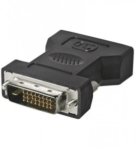 Goobay DVI-I/DVI-D Adapter, Blister, DVI-I Buchse (24+5)>DVI-D Stecker (24+1) MMK ADAP 24+5 DVI-I F > 24+1 DVI-D M SB