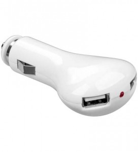 Goobay Kfz Lade-Adapter 12V -> 2xUSB (1A) weiss