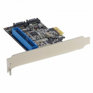 Schnittstellenkarte, InLine�, 2x SATA 6Gb/s + IDE, RAID 0,1, PCIe 2.0 (PCI-Express)