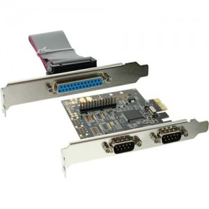 InLine� Schnittstellenkarte, 2x 9pol seriell + 1x 25pol parallel, PCIe (PCI-Express)