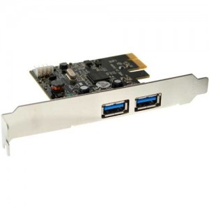 Schnittstellenkarte, Wintech USK-30 2x USB 3.0, PCIe, inkl. Low-Profile Slotblech