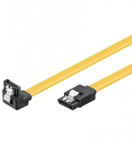 HDD S-ATA Kabel 1.5GBs / 3GBs / 6GBs S-ATA L-Type > L-Type 90�, CAK SATA 600-030 90� down CLIP 0.30mPL